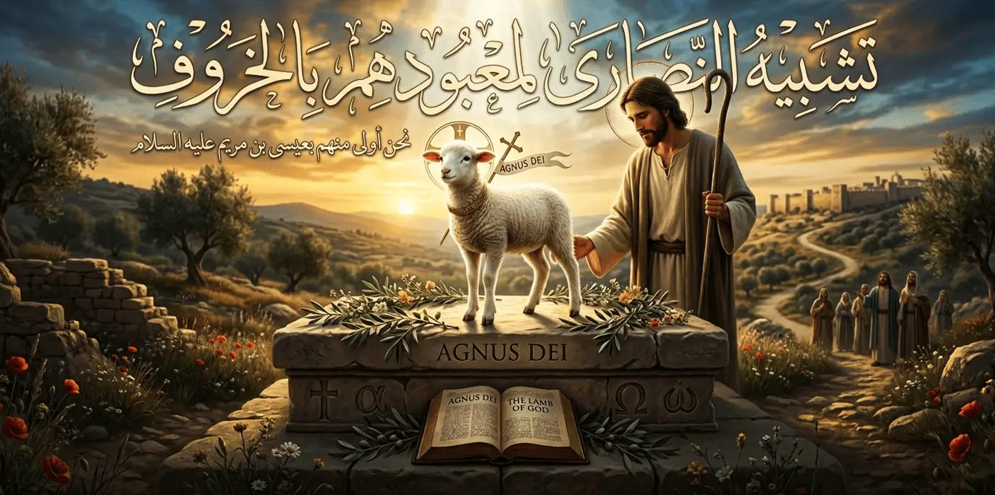 بالصور (تشبيه النصارى لمعبودهم بالخروف)